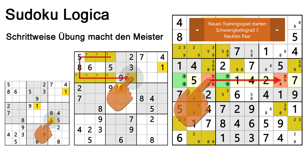 Schrittweise Übung macht den Meister