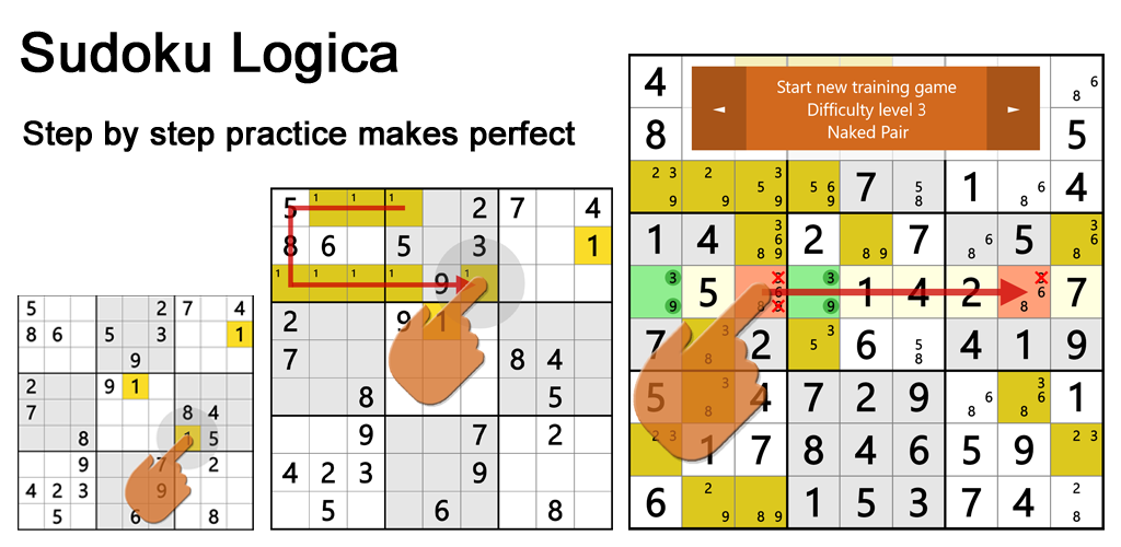 Step by step practice makes perfect